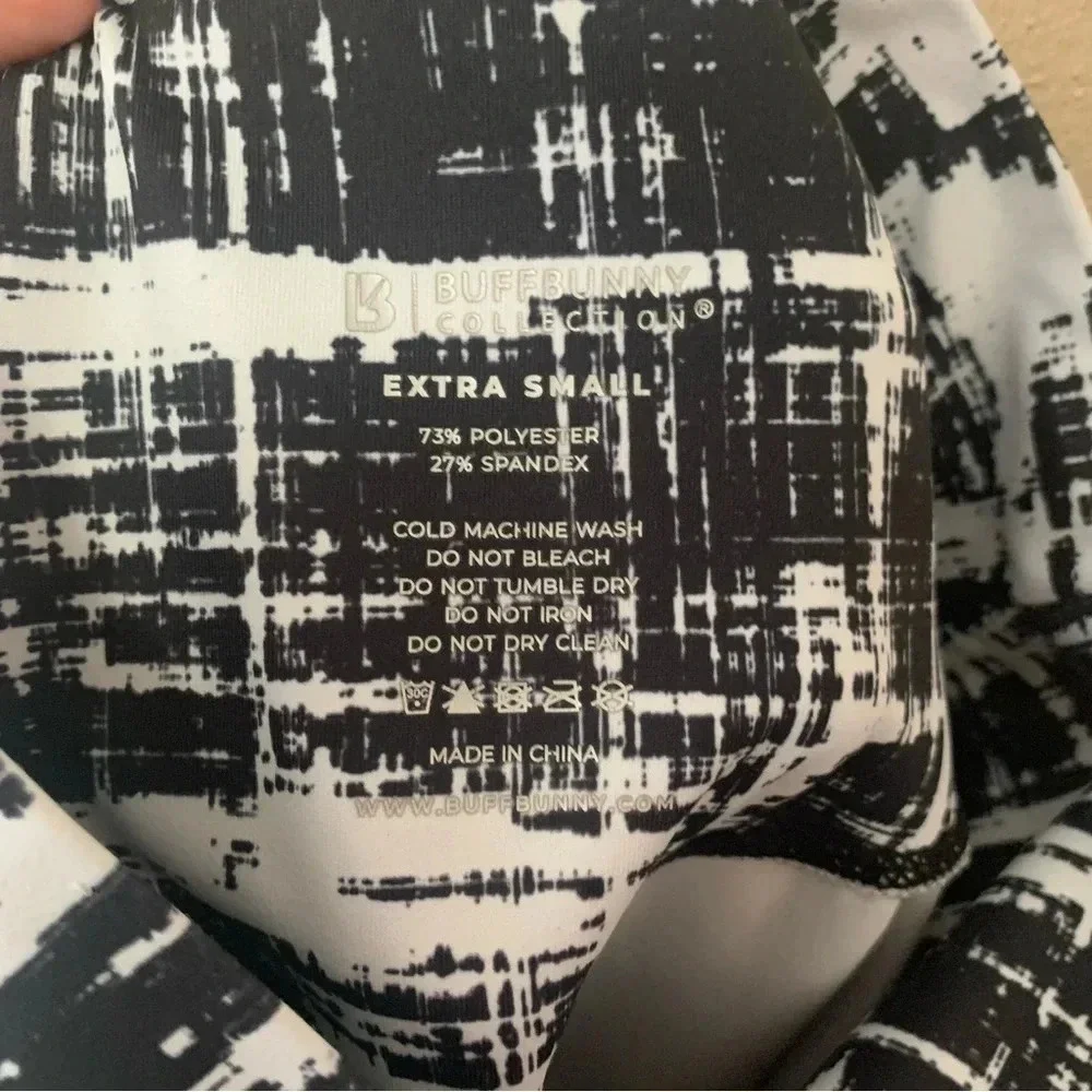 Buffbunny Rebel Leggings in Triggered Black and White Pattern Size XS - Picture 11 of 11